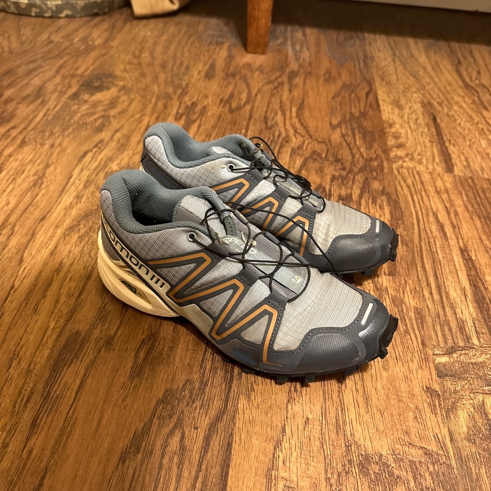 Salmon hiking shoes